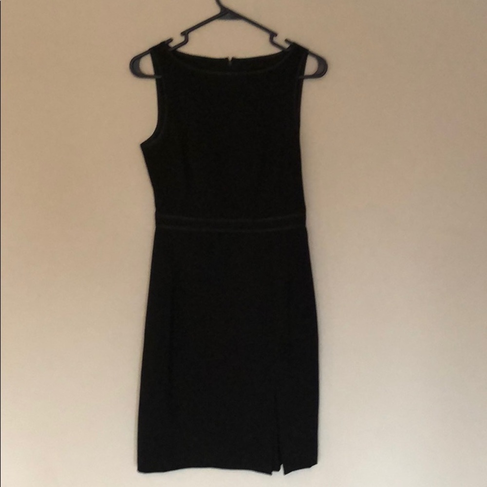 Black sheath dress